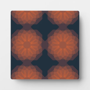 Plaque Photo Orange, moderne et géométrique abstraction des fle