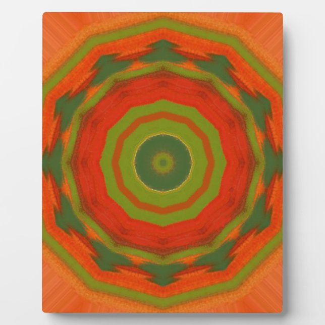 Plaque Photo Orange Twirl (Devant)