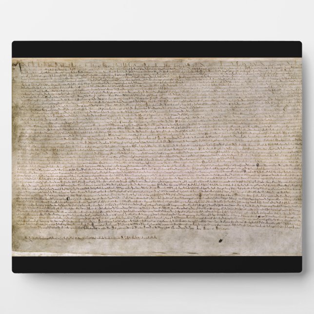 Plaque Photo ORIGINAL 1215 Magna Carta British Library (Devant)