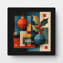 Ornement de Noël de style moderne du milieu du siè