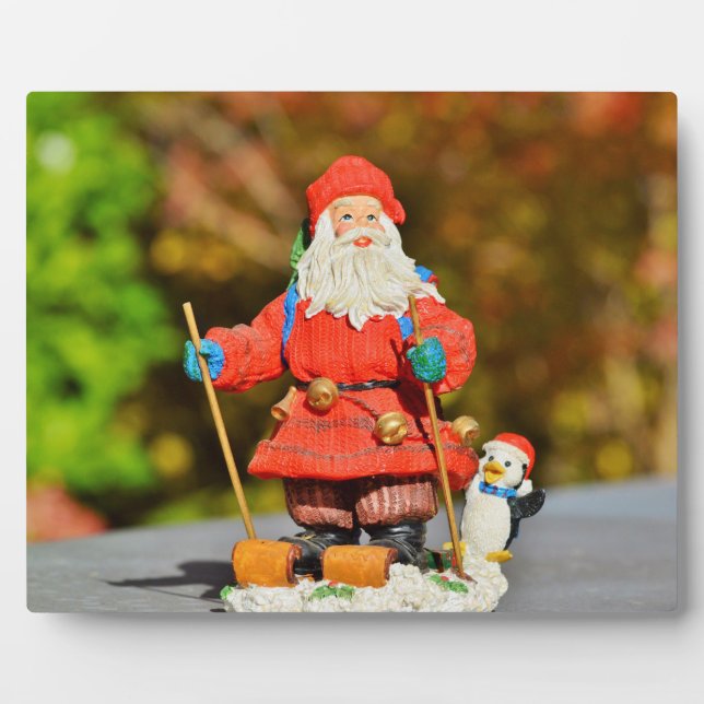 Plaque Photo Ornement du Père Noël (Devant)
