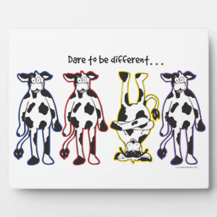 Plaque Photo Oser être des vaches différentes