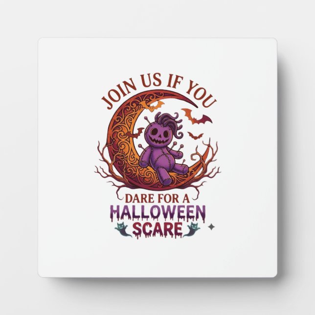 Plaque Photo Osez Halloween Épouvante Poupée Voodoo Violette Cr (Devant)