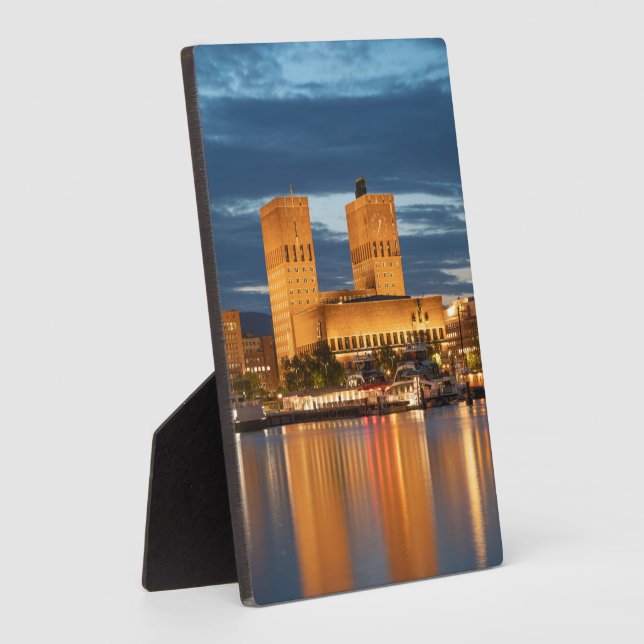 Plaque Photo Oslo Norvège (Côté)