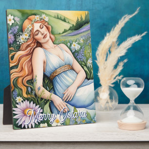 Plaque Photo Ostara Déesse Sabbat de l'Équinoxe de Printemps Au
