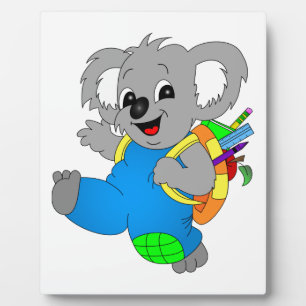 Plaque Photo Ours Koala avec sac à dos