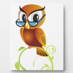 PLAQUE PHOTO OWL STERN