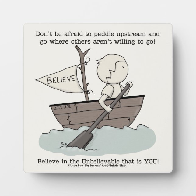 Plaque Photo Paddle en amont (Devant)