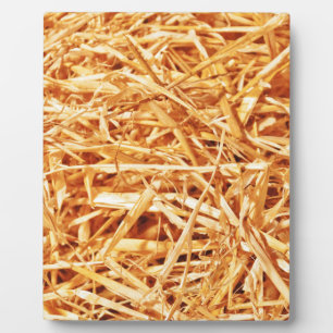 Plaque Photo Paille, motif abstrait