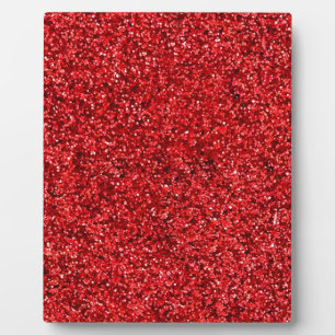 Plaque Photo Pailleté rouge