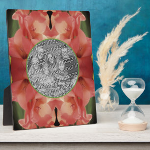 Plaque Photo Pale Peach Gladiolus Flower Ajouter Votre Photo