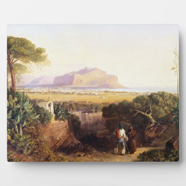 Plaque Photo Palerme, Sicile, 1847 (huile sur toile) (Devant)