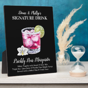 Plaque Photo Pancarte de bar pour boisson signature Margarita a
