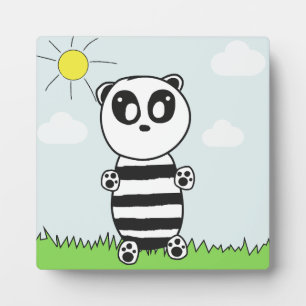 Plaque Photo Panda Kids