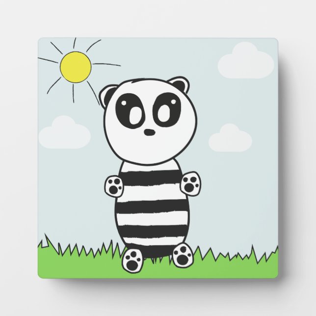 Plaque Photo Panda Kids    (Devant)