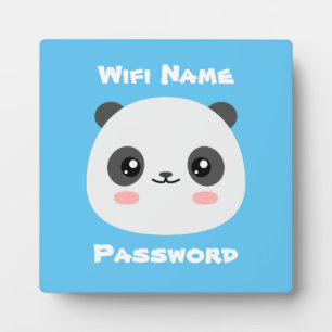 Plaque Photo Panda Wifi