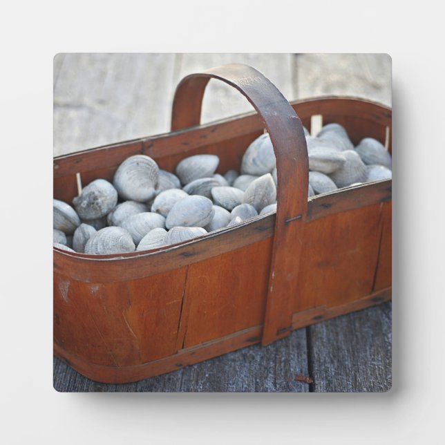 Plaque Photo Panier en bois Vintage anglais (Devant)