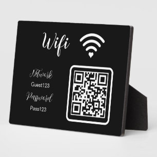 Plaque Photo Panneau de mot de passe WiFi personnalisé pour les