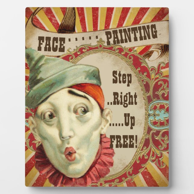 Plaque Photo Panneau de peinture faciale (Devant)