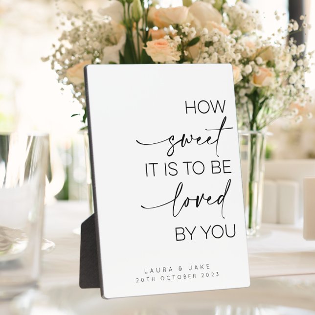 Plaque Photo Panneau de table de dessert - Comme il est doux à  (Créateur téléchargé)