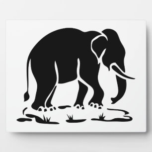 Plaque Photo Panneau de trekking des éléphants asiatiques devan