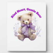 Panneau Kind Heart Gentle Bear - Dessin de nounour