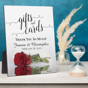 Plaque Photo Panneau Mariage Romantique Rose Rouge Cadeaux et C