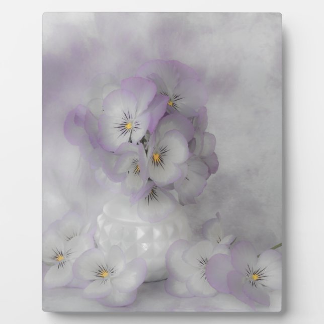 Plaque Photo Pansies souples (Devant)