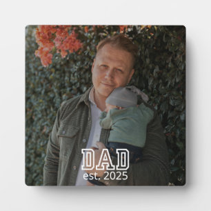 Plaque Photo Papa a établi une photo d'année personnalisée pour