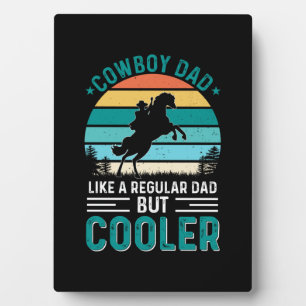Plaque Photo Papa Cowboy