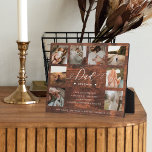 Plaque Photo Papa Définition Bois Fête des pères Photo Collage<br><div class="desc">Envoyez un beau cadeau personnalisé à votre père qu'il chérira pour toujours. La plaque est conçue comme une définition de dictionnaire avec "Papa" conçu dans un style de script noir écrit à la main. Fête des pères personnalisée famille photo collage bloc photo pour afficher vos propres photos de famille et...</div>