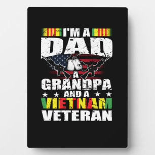Plaque Photo Papa vétéran du Vietnam