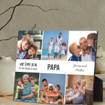 Plaque Photo Papa We Love You to the Rough and Back 6 Photo<br><div class="desc">Dites, nous vous aimons papa avec une plaque photo cool que vous pouvez customiser avec 6 de vos photos préférées ou photos instagram. Le texte mignon est entièrement modifiable et se lit actuellement "papa nous t'aimons à la rudesse et au dos" - parfait pour un papa de golf! Vous pouvez...</div>