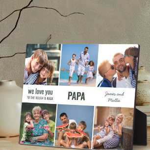 Plaque Photo Papa We Love You to the Rough and Back 6 Photo