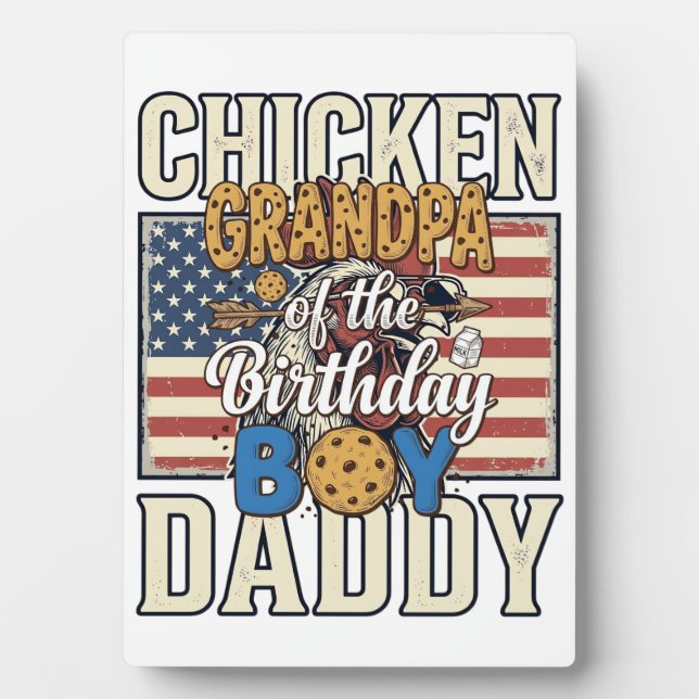 Plaque Photo Papi du gâteau d'anniversaire Cookie Milk Shirt De (Devant)