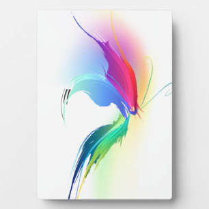 Plaque Photo Papillon de peinture Abstrait