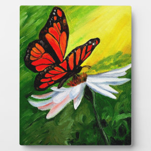 Plaque Photo Papillon monarque Majestic