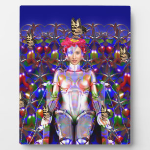 Plaque Photo Papillon robot