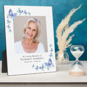 Plaque Photo Papillons Photo Memorial Hommage Keepsaké