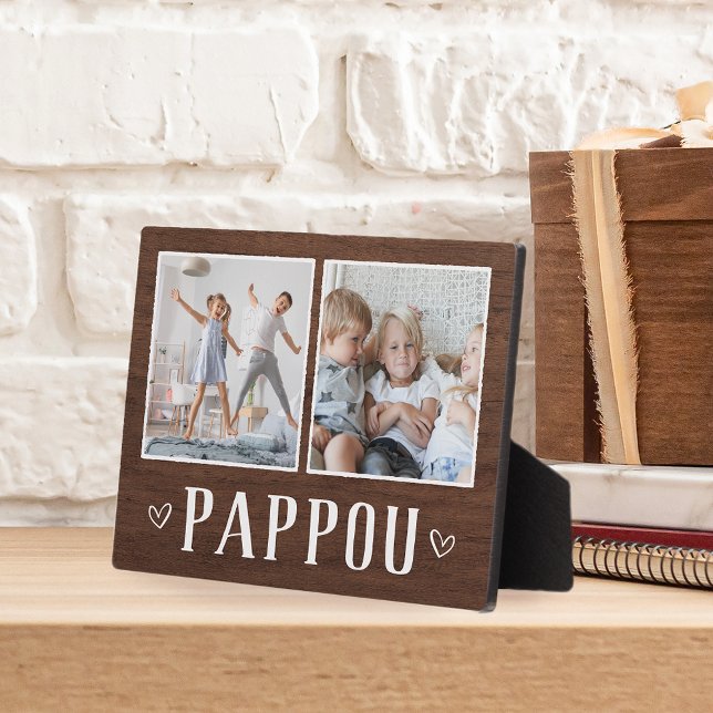 Plaque Photo Pappou Russe Deux Photo Grand-pa (Créateur téléchargé)