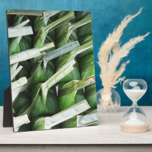 Plaque Photo Paquets en feuille de bananier enveloppés