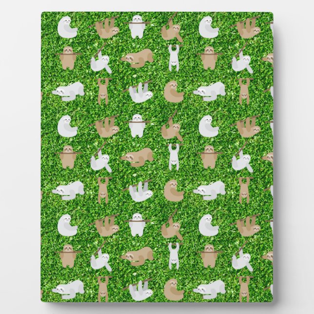 Plaque Photo paresseux (Devant)