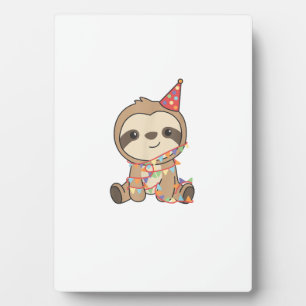 Plaque Photo Paresseux d'anniversaire pour enfants Un T-Shirt d