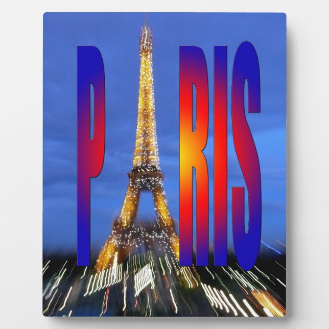 Plaque Photo Paris France (Devant)