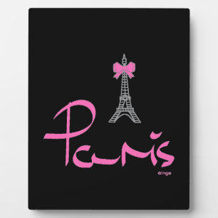Plaque Photo Paris-France-avec-la-Bow-Rose