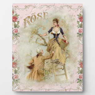 Plaque Photo Paris romantique Amateurs rose shabbychic