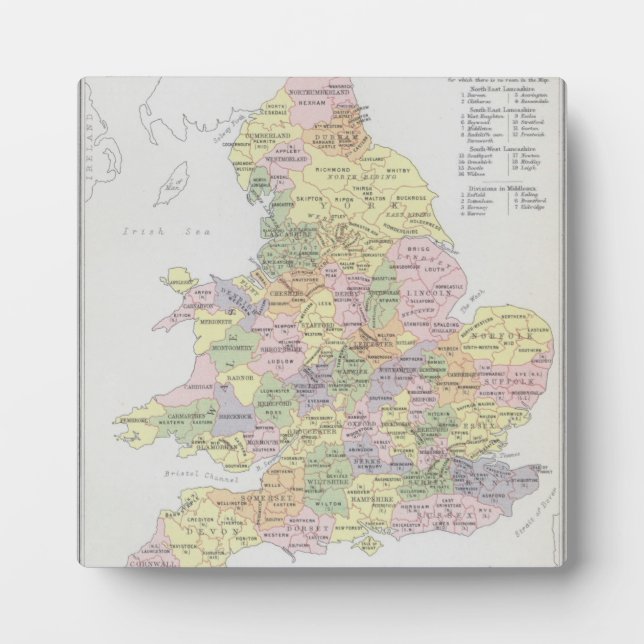 Plaque Photo Parliamentary Representation | England & Wales (Devant)