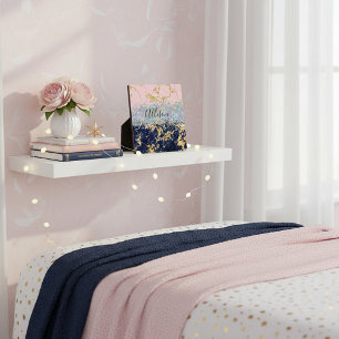 Plaque Photo Parties scintillant et marbre personnalisé