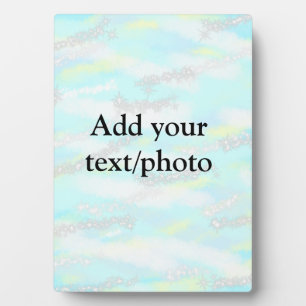 Plaque Photo Parties scintillant pastel simple coloré ajouter v