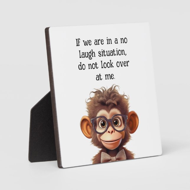 Plaque Photo Pas de situation de rire ha ha ha (Recto)